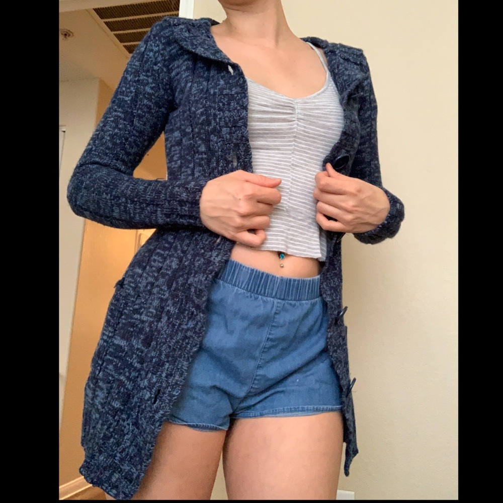Long knit carigan